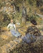 Camille Pissarro Rest of the peasant woman oil painting